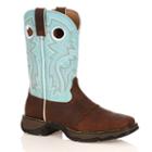 Durango Lady Rebel Powder 'n Lace Women's Cowboy Boots, Size: Medium (7), Blue