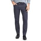 Men's Chaps Straight-fit Stretch 5-pocket Twill Pants, Size: 34x32, Grey