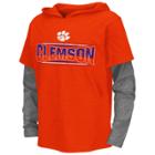 Boys 8-20 Campus Heritage Clemson Tigers Patrol Mock-layer Tee, Size: M(12/14), Drk Orange