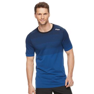 Men's Fila Sport Striped Sports Tee, Size: Medium, Blue