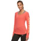 Women's Nike Just Do It Long Sleeve Graphic Tee, Size: Xl, Orange Oth