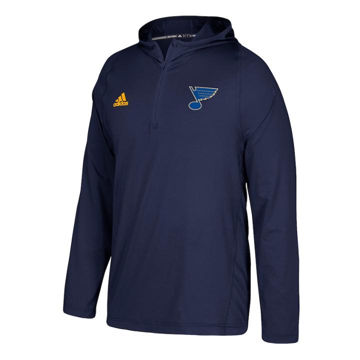 Men's Adidas St. Louis Blues Authentic Training Pullover, Size: Xl, Blue (navy)