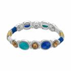 Napier Pink Oval Threaded Stretch Bracelet, Women's, Blue