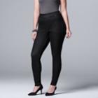 Plus Size Simply Vera Vera Wang Denim Leggings, Women's, Size: 2xl, Black