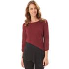 Women's Apt. 9&reg; Colorblock Asymmetrical Top, Size: Medium, Purple Oth