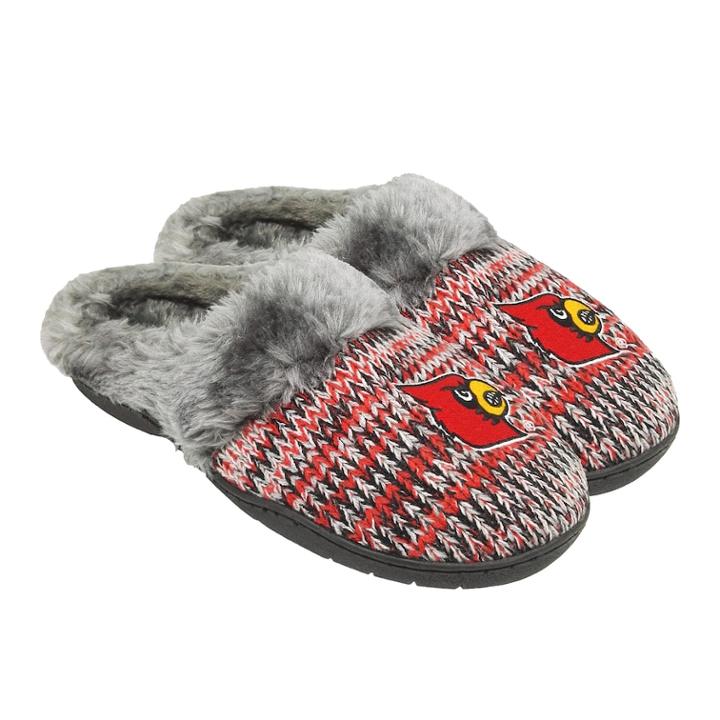 Women's Forever Collectibles Louisville Cardinals Peak Slide Slippers, Size: Large, Team
