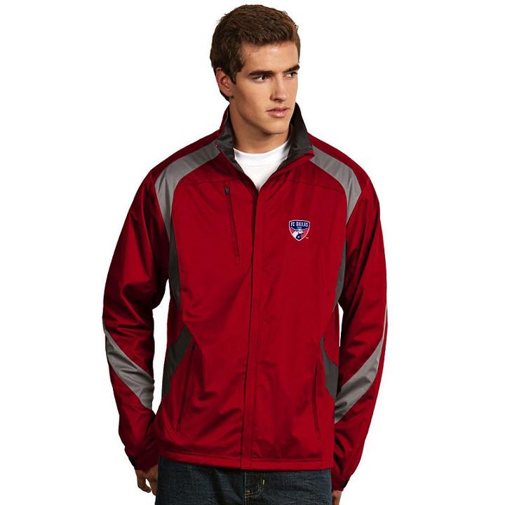 Men's Antigua Fc Dallas Tempest Desert Dry Xtra-lite Performance Jacket, Size: Medium, Dark Red