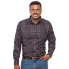 Big & Tall Croft & Barrow&reg; Classic-fit Stretch Woven Button-down Shirt, Men's, Size: 3xb, Blue