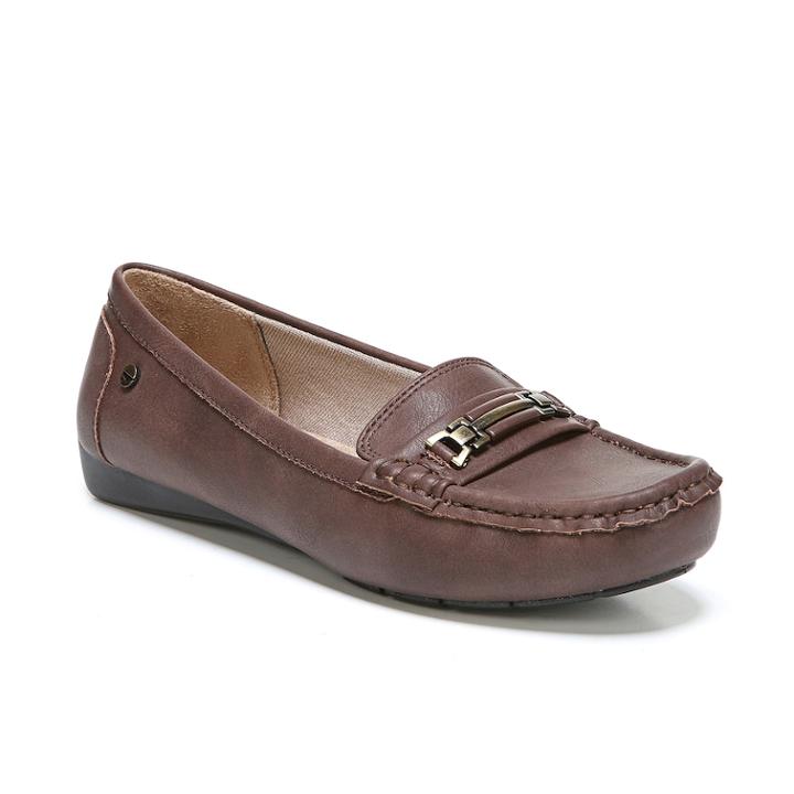 Lifestride Velocity Vanity Women's Loafers, Size: 9.5 Wide, Dark Brown