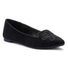 Lc Lauren Conrad Calla Women's Pointed Loafers, Size: Medium (8), Black