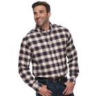 Big & Tall Croft & Barrow&reg; Regular-fit Flannel Woven Button-down Shirt, Men's, Size: Xxl Tall, Dark Red