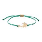 Lc Lauren Conrad Palm Tree Green Cord Bracelet, Women's