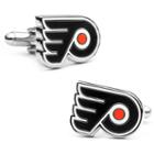 Philadelphia Flyers Rhodium-plated Cuff Links, Men's, Multicolor
