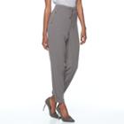 Women's Apt. 9&reg; Zipper Accent Jogger Pants, Size: Xs, Grey