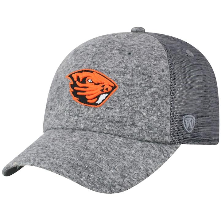 Adult Top Of The World Oregon State Beavers Fragment Adjustable Cap, Men's, Med Grey
