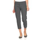 Women's Apt. 9&reg; Torie Modern Fit Capri Dress Pants, Size: 10, Grey (charcoal)