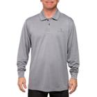 Men's Pebble Beach Classic-fit Heathered Easy-care Performance Golf Polo, Size: Xxl, Med Grey