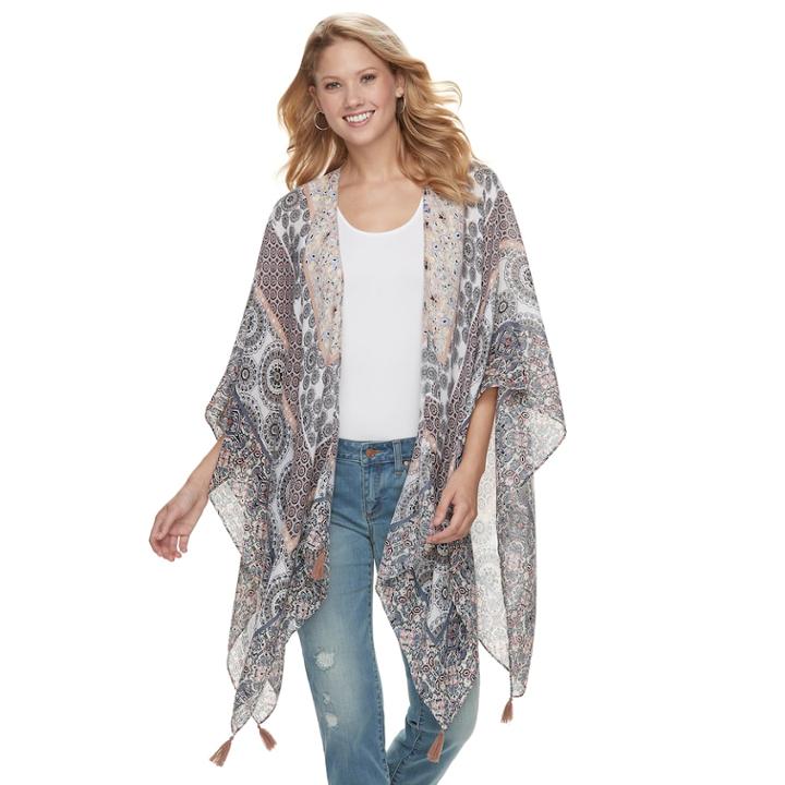 Women's Sonoma Goods For Life&trade; Joyful Mandala Kimono, Light Pink
