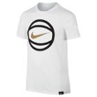 Boys 8-20 Nike Basketball Logo Tee, Size: Small, White