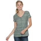 Women's Sonoma Goods For Life&trade; Henley Tee, Size: Xl, Green