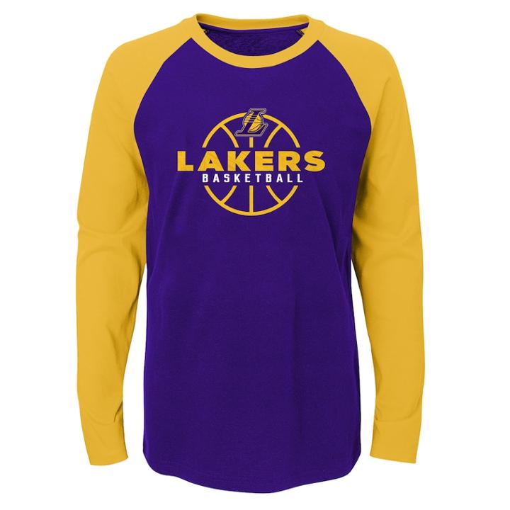 Boys 4-18 Los Angeles Lakers Destroyer Tee, Size: 16-18, Purple