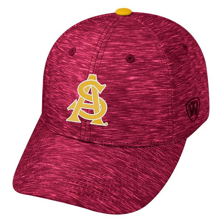 Adult Arizona State Sun Devils Warp Speed Adjustable Cap, Men's, Dark Red