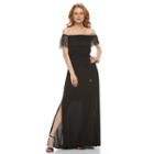 Apt. 9, Women's &reg; Off-the-shoulder Lace Maxi Dress, Size: Xxl, Black