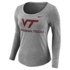 Women's Nike Virginia Tech Hokies Logo Tee, Size: Xxl, Gray