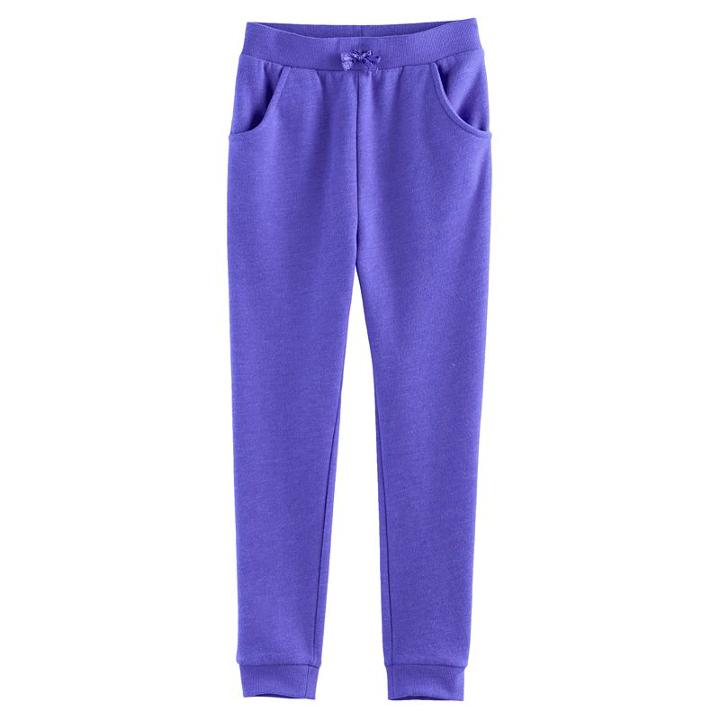 Girls 4-10 Jumping Beans&reg; Fleece Jogger Pants, Size: 4, Blue (navy)