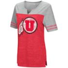 Women's Campus Heritage Utah Utes On The Break Tee, Size: Small, Med Red