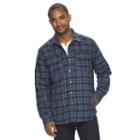 Men's Columbia Fireside Flame Classic-fit Plaid Shirt Jacket, Size: Large, Blue Other