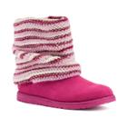 So&reg; Liana Girls' Sweater Boots, Size: 5, Dark Pink