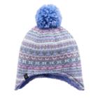 Cuddl Duds, Girls 7-14 Fairisle Earflap Hat, Girl's, Multicolor