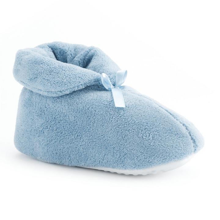 Muk Luks Women's Bootie Slippers, Size: Large, Blue