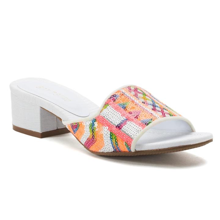 Ann Marino Zippity Do Dah Women's Mules, Size: Medium (7), White