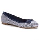 So&reg; Boat Women's Ballet Flats, Girl's, Size: Medium (8), Blue (navy)