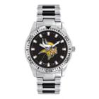 Men's Game Time Minnesota Vikings Heavy Hitter Watch, Silver