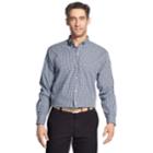 Men's Izod Premium Essentials Classic-fit Plaid Button-down Shirt, Size: Medium, Blue