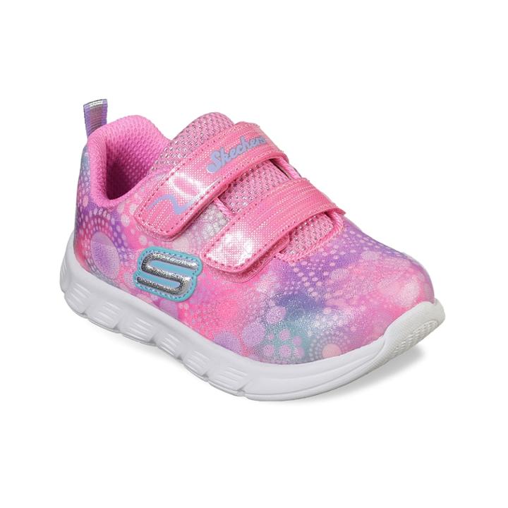 Skechers Comfy Flex Dainty Dash Toddler Girls' Sneakers, Size: 5 T, Orange