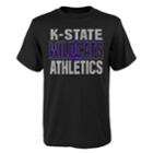 Boys' 4-18 Kansas State Wildcats Light Streaks Tee, Size: 16-18, Black