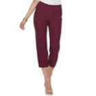 Women's Apt. 9&reg; Brynn Pull-on Capris, Size: 10, Dark Red