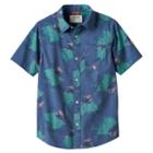 Urban Pipeline, Boys 8-20 &reg; Tropical Maxflex Button-down Shirt, Boy's, Size: Large, Blue (navy)