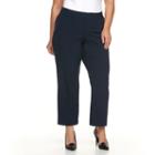 Plus Size Croft & Barrow&reg; Curvy Fit Dress Pants, Women's, Size: 16 W, Blue (navy)