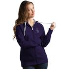 Women's Antigua Colorado Rockies Victory Full-zip Hoodie, Size: Xl, Purple