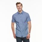 Big & Tall Apt. 9&reg; Premier Flex Plaid Modern-fit Stretch Woven Button-down Shirt, Men's, Size: Xl Tall, Blue