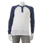 Big & Tall Urban Pipeline&reg; Textured Raglan Henley, Men's, Size: 3xl Tall, White Oth