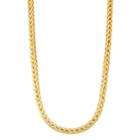 Men's 14k Gold Over Silver Wheat Chain Necklace - 22 In, Size: 22, Yellow