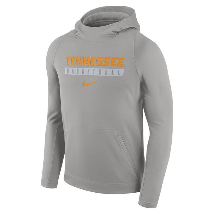 Men's Nike Tennessee Volunteers Basketball Fleece Hoodie, Size: Large, Grey Other
