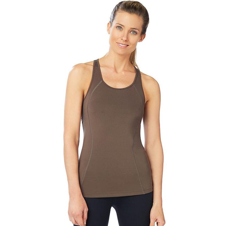 Women's Shape Active S-seam Racerback Workout Tank, Size: Small, Dark Green