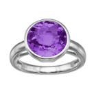 Amethyst Sterling Silver Ring, Women's, Size: 7, Purple